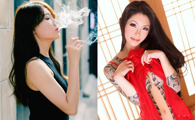風俗女性の喫煙割合・タトゥー割合の表